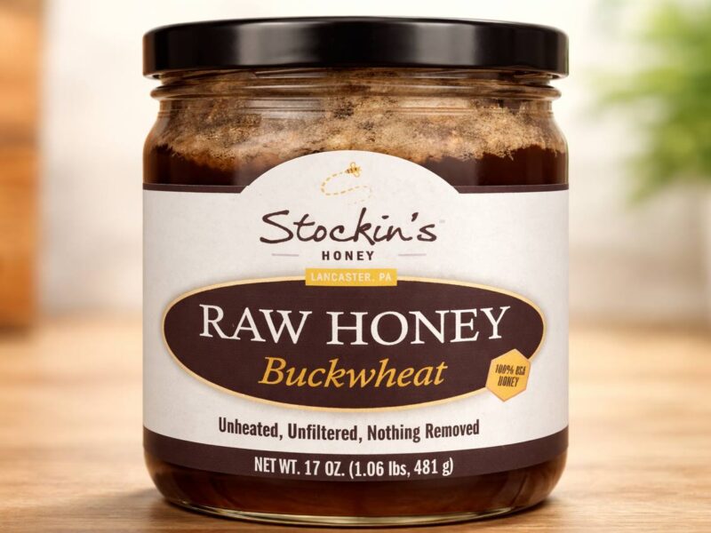 Raw Buckwheat Honey: 17oz
