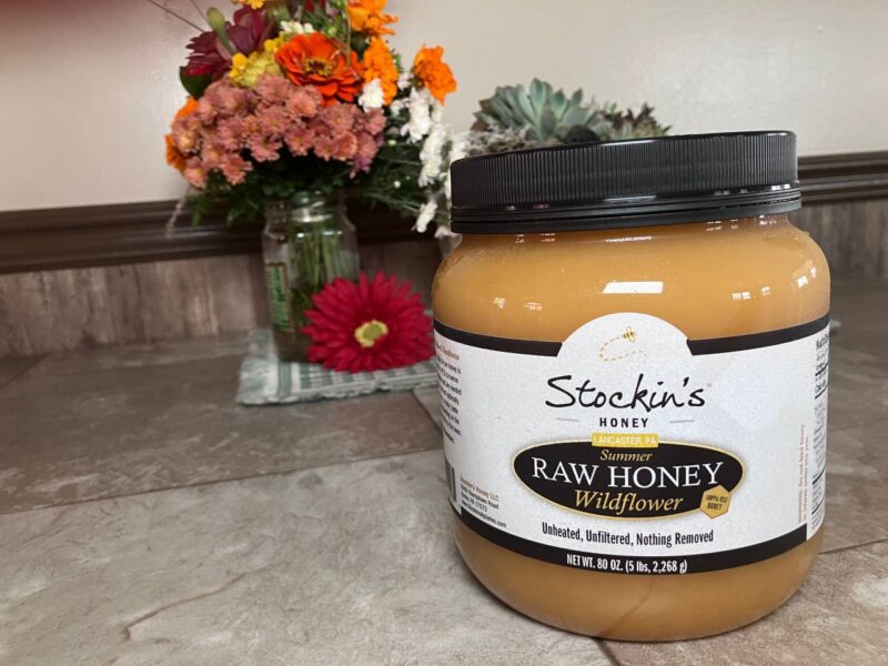 Raw Wildflower Honey: 5 lb tub