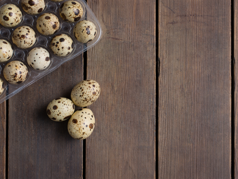 Quail Eggs: 18 per pack