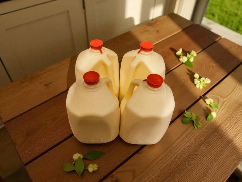 4 Gallon Bundle Cow Milk in Plastic