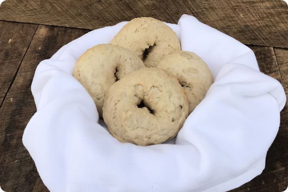 Plain Sourdough Bagels - 4 pack
